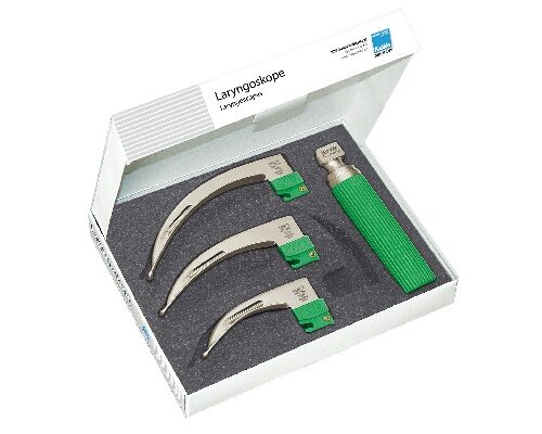fo laryngoscope set-adult 1handle 3blades 0362022 002 KaWe F.O . Laryngoscope Set- Adult 1 Handle + 3 Blades 03.62022.002