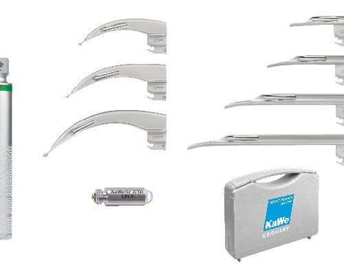 fo laryngoscope set adult pedriatric 1handle 7blades 0362790 011 KaWe F.O . Laryngoscope Set- Adult 1 Handle + 3 Blades 03.62790.011