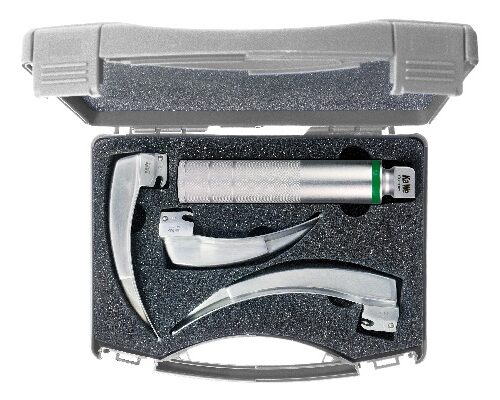 fo laryngoscope set adult 1handle3blades 0362320-011 KaWe F.O . Laryngoscope Set- Adult 1 Handle + 3 Blades 03.62320.011